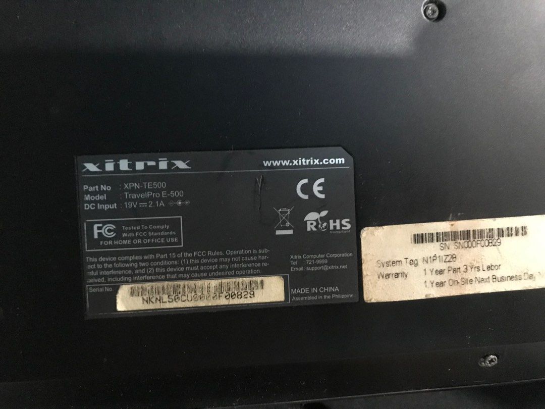 Xitrix TravelPro E-500 CPU Srgky corei5 10th gen Defective (Category: Laptops & Notebooks) located in Manila. Submitted by blackdmnd_stuff (Listing ID 1423476535, Image 3). Description: Selling as defective Not yet repaired un mboard. problem no power No adapter No hdd&mem Included 15inch ips led Keyboard Battery Motherboard.