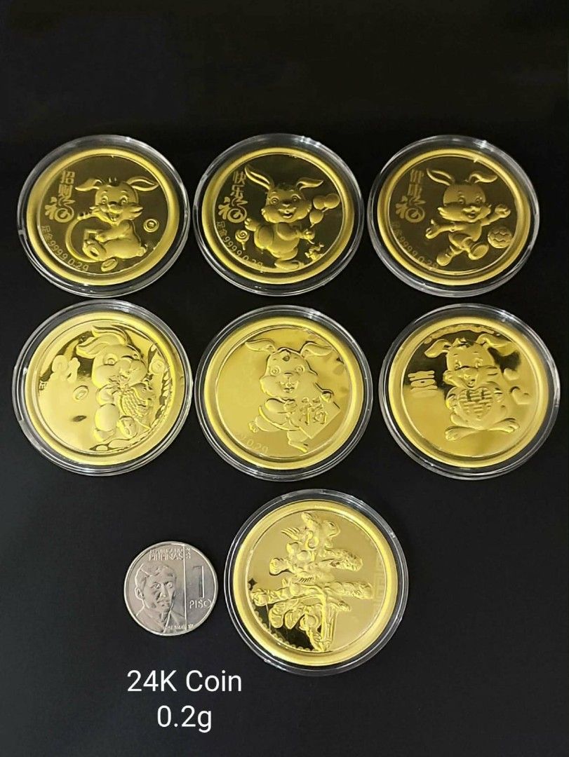 24K Gold Coins - Various Designs (Category: Currency) located in Manila. Submitted by franchezleyjewelers (Listing ID 1423641458, Image 1). Description: .