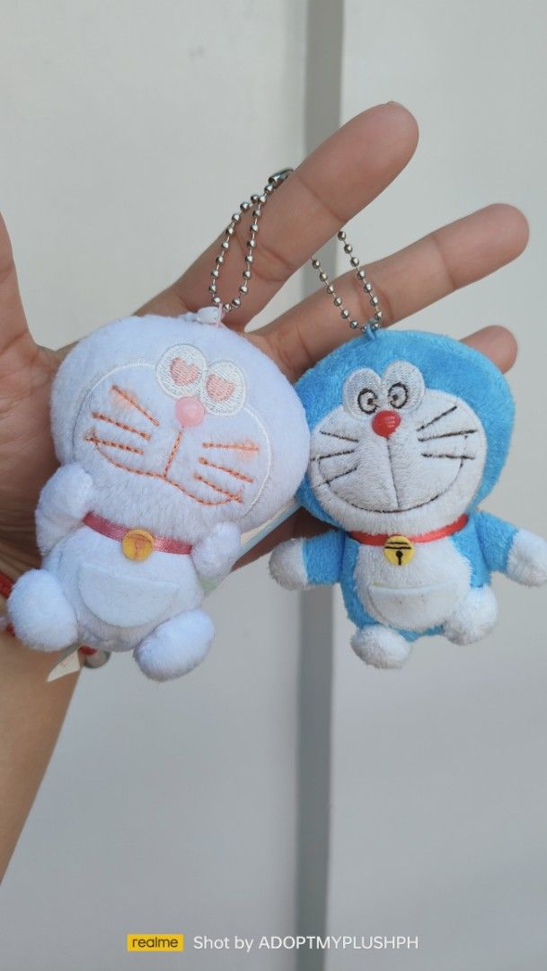 Doraemon Plush Keychain Charms (Category: Character Goods) located in Taguig. Submitted by adopt.my.plush.ph (Listing ID 1423682207, Image 1). Description: Doraemon keychains! Includes pancake keychain and two mini plushies (blue & white). All with ball chains. For Doraemon fans! *as is, WYSIWYG ‼️Photos have been uploaded for your reference. Kindly make sure to review them ALL before sending your inquiries. 𝄃𝄃𝄂𝄂𝄀𝄁𝄃𝄂𝄂𝄃 Doraemon (ドラえもん) 