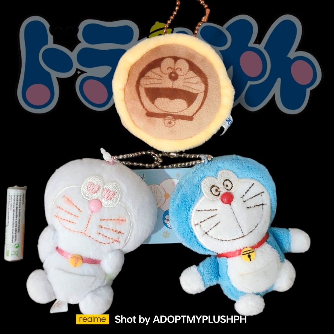Doraemon Plush Keychain Charms (Category: Character Goods) located in Taguig. Submitted by adopt.my.plush.ph (Listing ID 1423682207, Image 3). Description: Doraemon keychains! Includes pancake keychain and two mini plushies (blue & white). All with ball chains. For Doraemon fans! *as is, WYSIWYG ‼️Photos have been uploaded for your reference. Kindly make sure to review them ALL before sending your inquiries. 𝄃𝄃𝄂𝄂𝄀𝄁𝄃𝄂𝄂𝄃 Doraemon (ドラえもん) 