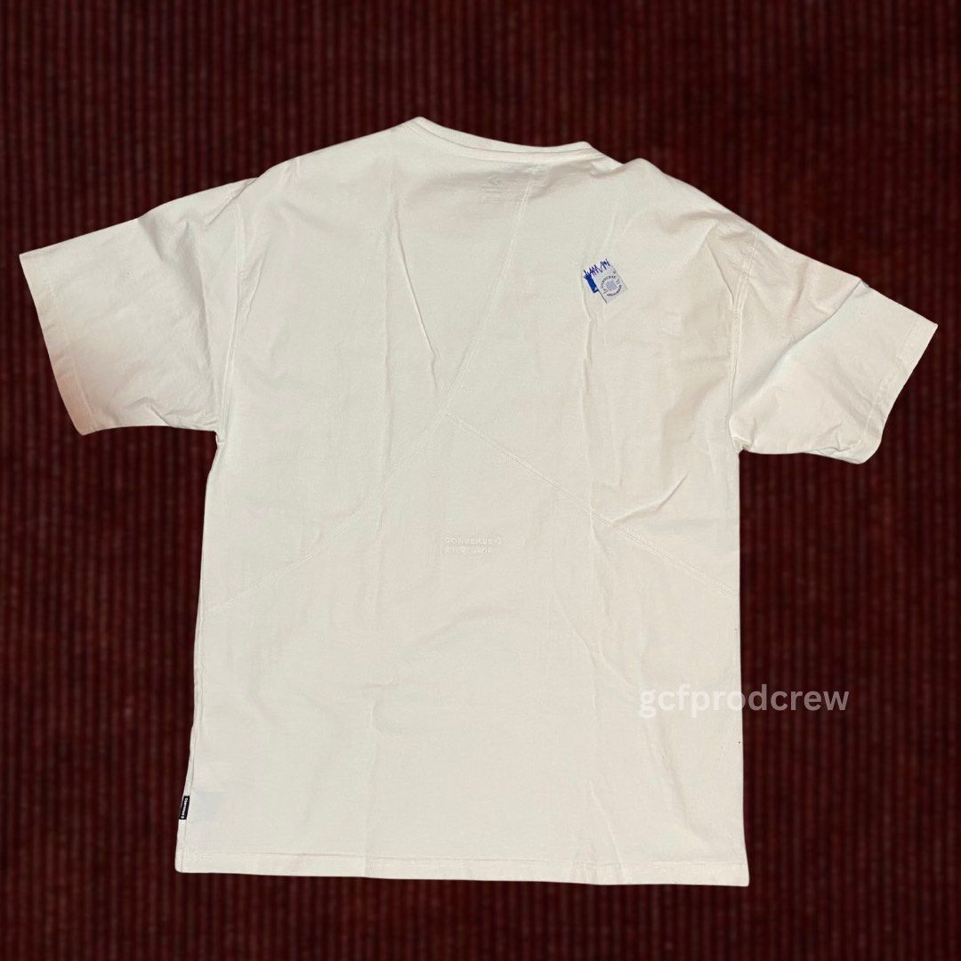 Ader Error x Converse Cream White Shapes T-Shirt (Category: Tshirts & Polo Shirts ) located in Binan City. Submitted by gcfprodcrew (Listing ID 1423776330, Image 2). Description: —NOT THRIFTED. BOUGHT IN CONVERSE ALABANG. —Size: L (runs a little big also, Mens size) Approx. 23W, Approx. 30L —SELLING AS IS (WHAT YOU SEE IS WHAT YOU GET) —the details on this shirt are everything! —slightly nego! pls no lowballing. RFS: Decluttering, runs too big on