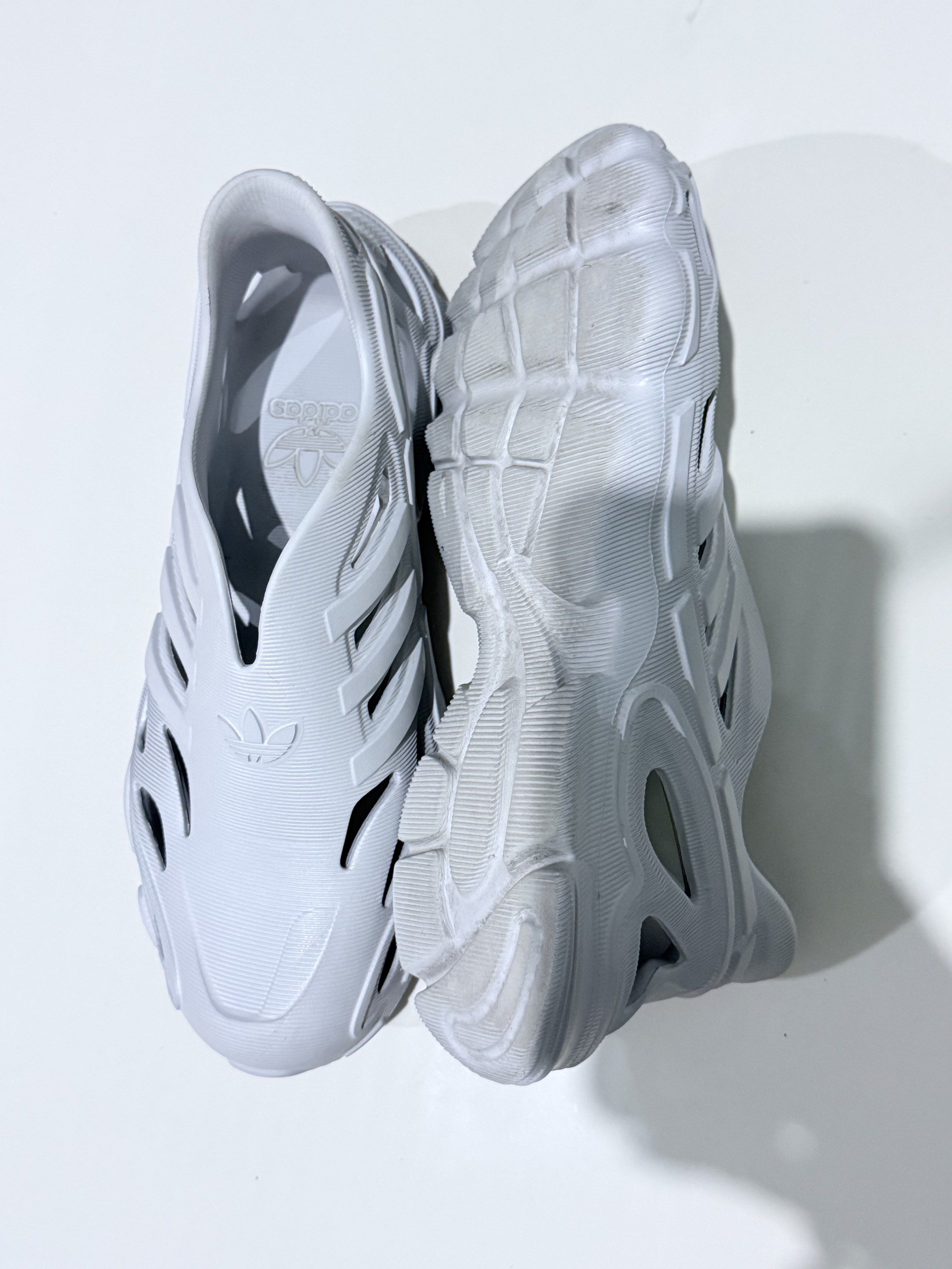 Adidas Adilette Clogs (Category: Slippers & Slides) located in Paranaque City. Submitted by thousandfold (Listing ID 1423727830, Image 3). Description: -Adidas perforated-design slip on sneakers -Adiform Supernova shoes Ang ganda kaso for me need may medyas pag susuotin kasi ung sa may buko buko ng paa parang tight but super gaan Pm ur offer or swap to catfood 😍💖.