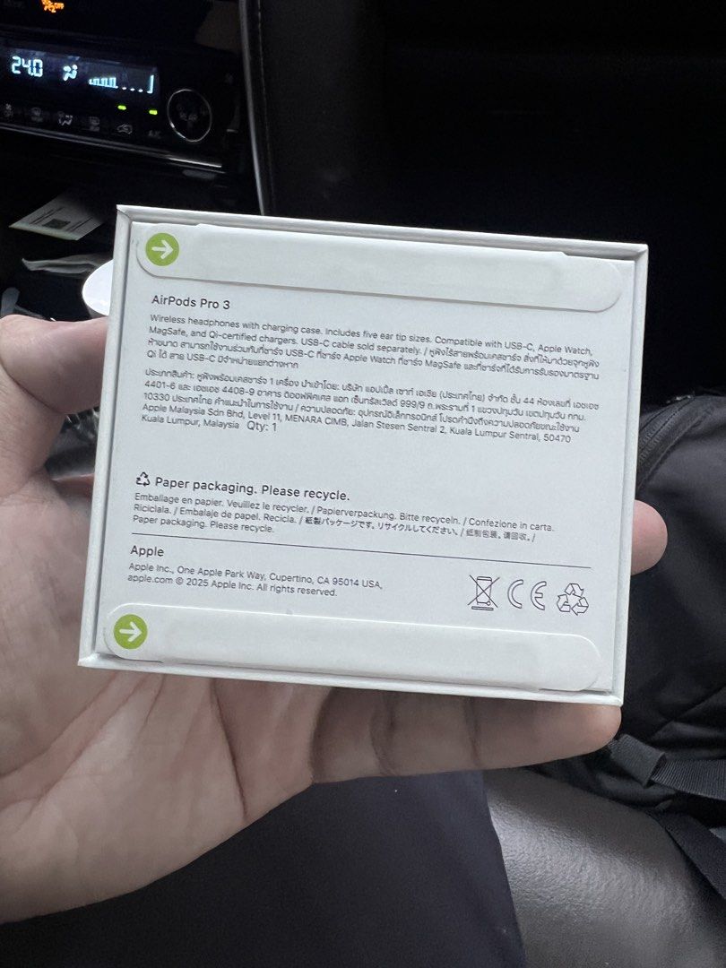 Apple AirPods Pro 3rd Generation (Category: Earphones) located in Manila. Submitted by luiscs (Listing ID 1423722239, Image 3). Description: Sealed and unopened, bought from powermac .
