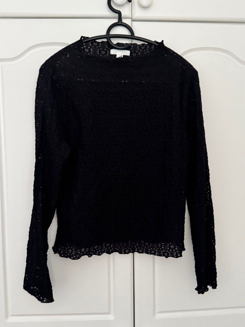 Black Longsleeve Top (Category: Longsleeves) located in Pasig City. Submitted by ky_declutter (Listing ID 1423657660, Image 1). Description: .