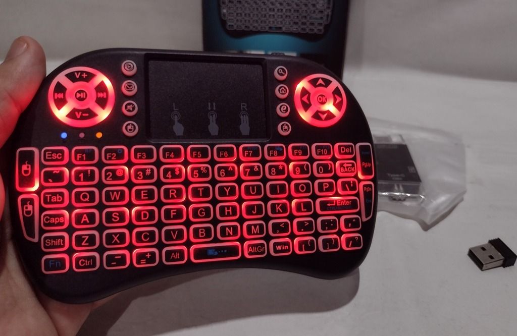 Bluetooth Mini Keyboard-Mouse + OTG bundle (Category: Computer Keyboard) located in Quezon City. Submitted by mondy_mond (Listing ID 1423752996, Image 2). Description: Reason For Selling (RFS): De-cluttering This Bluetooth Mini Keyboard-Mouse + OTG bundle... *Includes 1x ALMOST NEW Bluetooth Mini Keyboard-Mouse & 1x NEW Multifunction On-The-Go (OTG) device *Bluetooth Mini Keyboard-Mouse used a few times & put in storage *Bluetooth Mini Keyboard-M