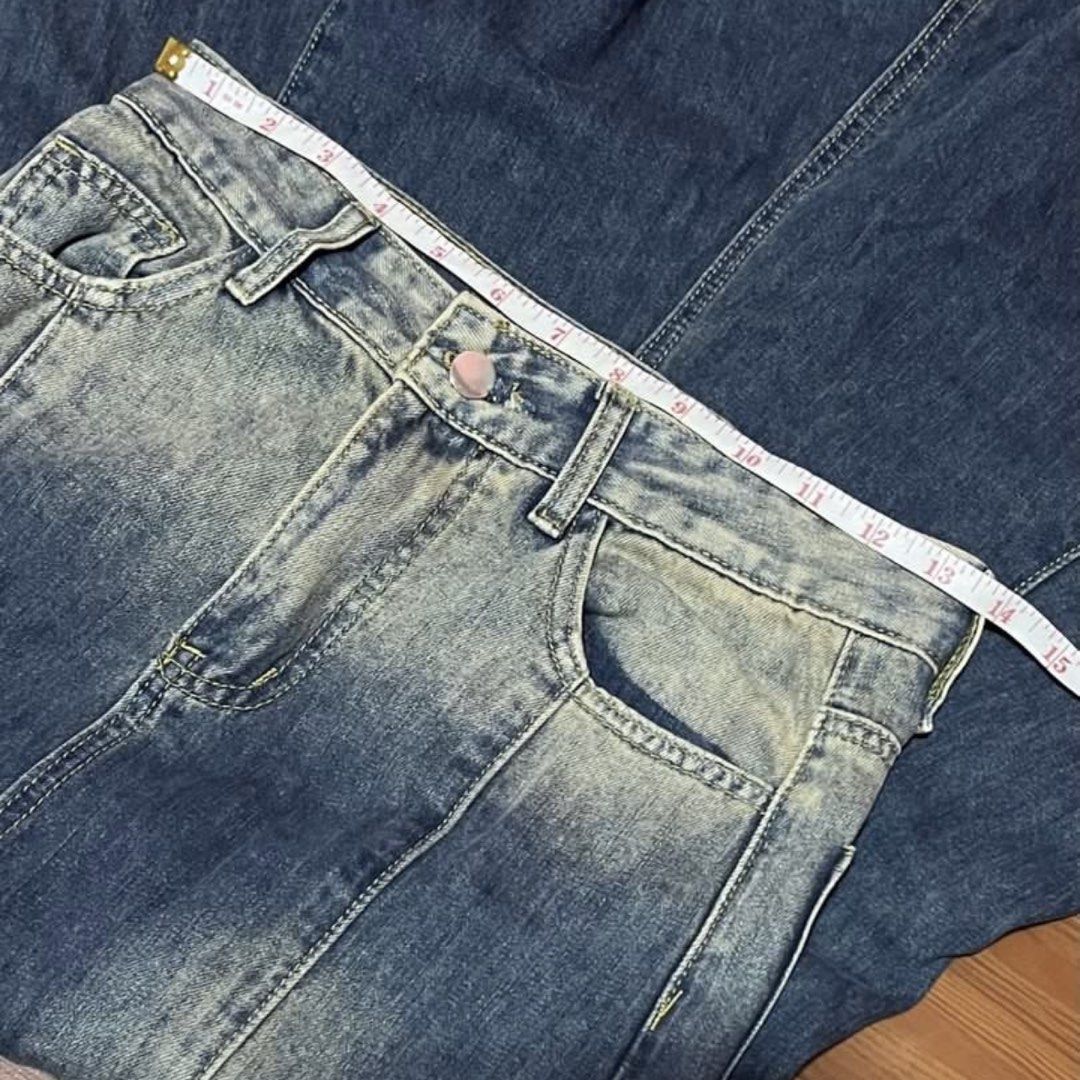 Denim Mermaid Skirt (Category: Skirts) located in Cebu City. Submitted by ishinitially (Listing ID 1423745974, Image 2). Description: super cute! bought it here in carousell but unfortunately its too small on me! - can fit 26 - 27 inches! (small or medium) - actual ww shown in photo from orig seller! measurements in images .