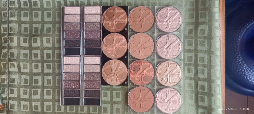 Dior Makeup Palette refill (Category: Makeup) located in Marikina City. Submitted by bongdiego (Listing ID 1423659802, Image 1). Description: -Refill - Includes eyeshadow palettes with neutral shades - Features face palettes with bronzers and highlighters - All items are brand new Christian Dior Dior skin Powder Compact refill as Pictured, New! AS PICTURED NEW REFILL TESTER No returns on care Products for hygienic purposes. 001 -3pcs. 002-1 pc. 0