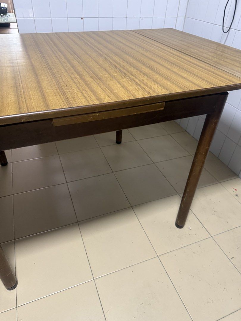 Extendable Wooden Dining Table, Furniture & Home Living, Furniture ...