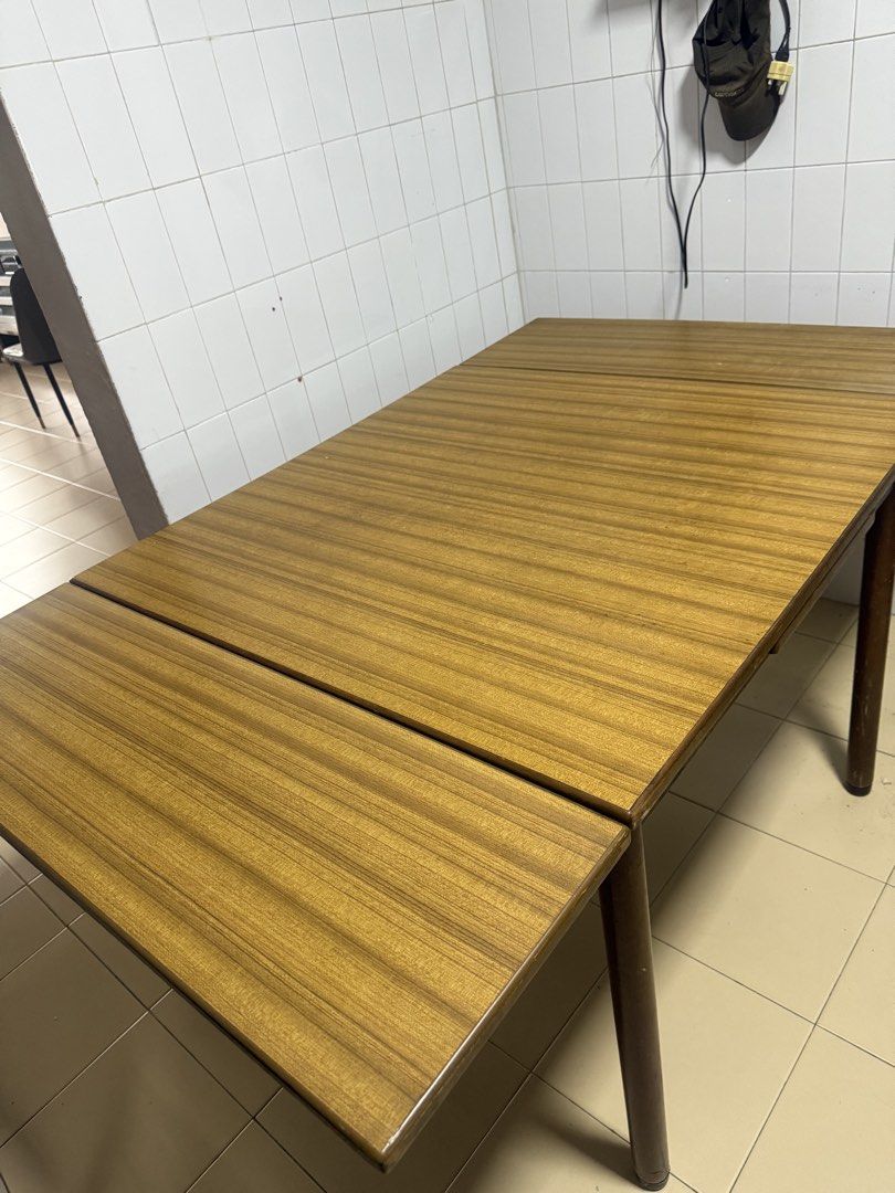 Extendable Wooden Dining Table, Furniture & Home Living, Furniture ...
