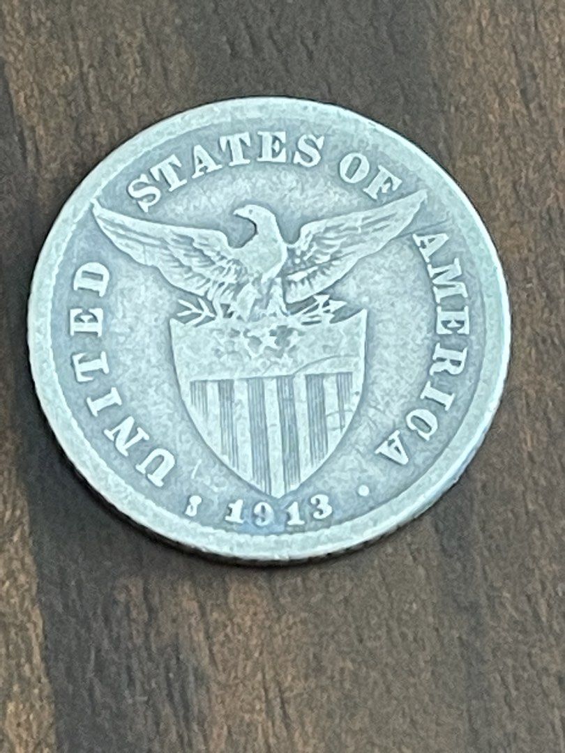 FEB27-246 1913s ERROR repunchedUSPICoin Twenty Centavos Coin (Category: Currency) located in Antipolo. Submitted by treasure.keeper (Listing ID 1423668294, Image 3). Description: An error repunched or overstrucked mint mark at 1913s 20 centavos USPI silver small type coin..