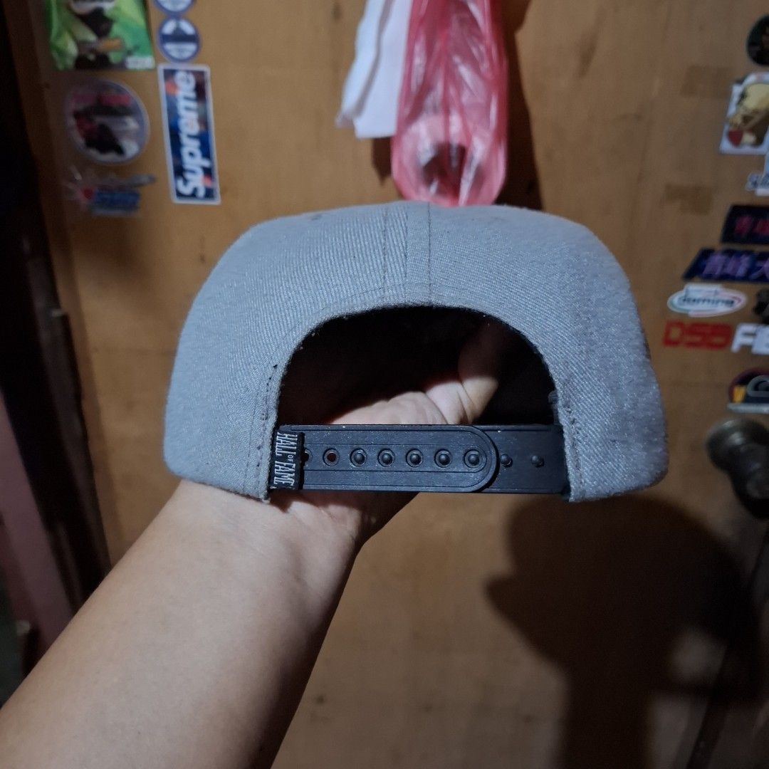 Hall of Fam (Category: Caps & Hats) located in Victorias. Submitted by doc_keith (Listing ID 1423647234, Image 2). Description: - Gray crown, black brim - Embroidered design - Adjustable snapback closure - Black lining and tag inside.