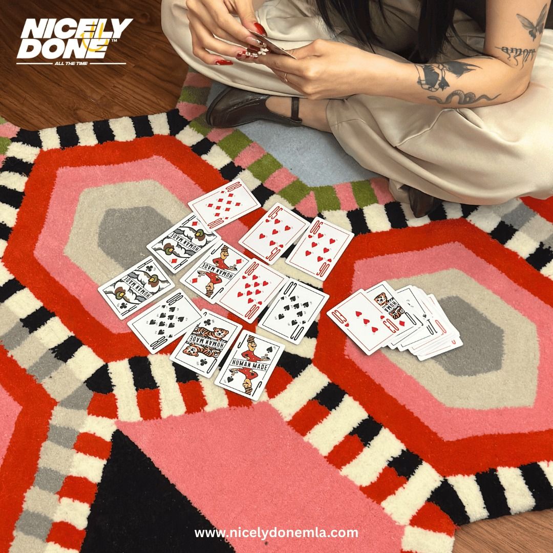 HONEYCOMB GEOMETRIC HAND-TUFTED RUG (Category: Carpets, Mats & Flooring) located in Manila. Submitted by nicelydone31948 (Listing ID 1423655505, Image 2). Description: ✨ Hand-tufted craftsmanship ✨ Soft, dense texture underfoot ✨ 198cm x 140cm — ideal centerpiece size ✨ Designed to stand out, not blend in.