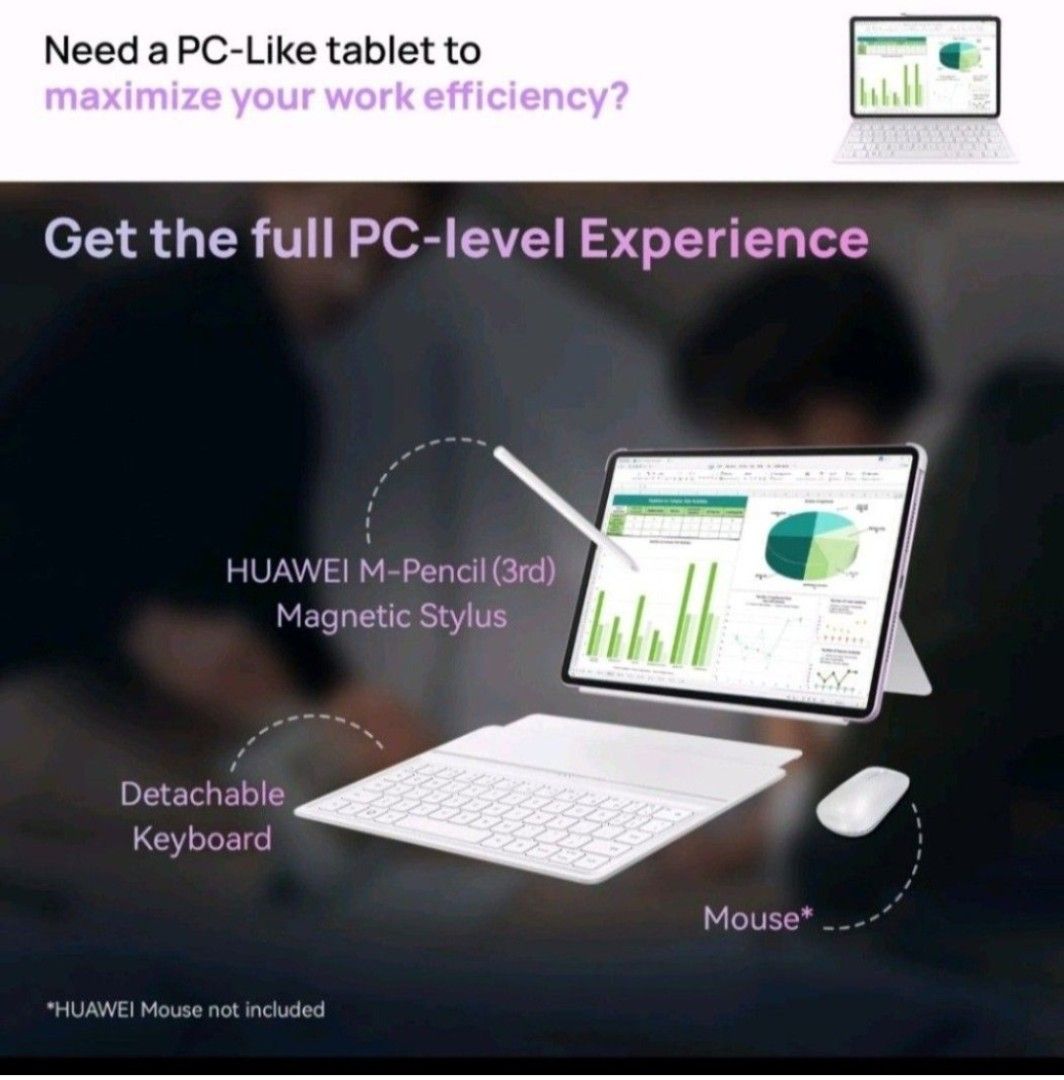 Huawei MatePad 11.5 2025 256GB Tablet with keyboard and pen, Mobile ...