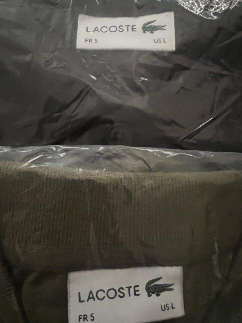 Lacoste Polo Shirt (Category: Tshirts & Polo Shirts ) located in Bacoor. Submitted by roxyraqz (Listing ID 1423756781, Image 3). Description: - Authentic Lacoste polo shirt - Color: - Sizes: US L and XL - Brand new, in original packaging - Features the iconic Lacoste crocodile logo - Perfect for casual wear 💯bought in US 💯Includes original tags - P3,200.