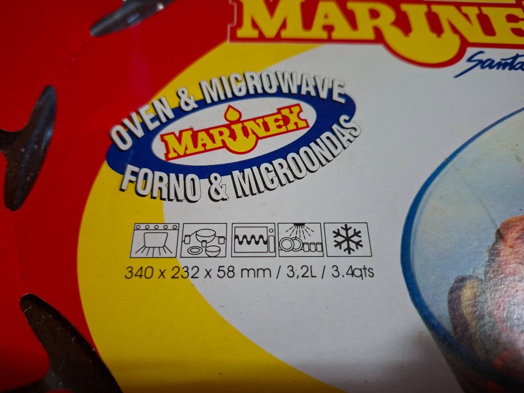Marinex Oval baking dish (Category: Bakeware) located in Taguig. Submitted by d_man11 (Listing ID 1423738461, Image 3). Description: Marinex Oval baking dish - High-quality tempered glass - suitable for over, microwave and oven use - Kept in storage, unused - Minor chips but no cracks - Made in Brazil - 1 Big oval dish - 2 Medium oval dish Dimensions: Big: - 7 cm tall 39.5 x 27.5 cm Medium: - 7 cm tall 35 x 24 cm.