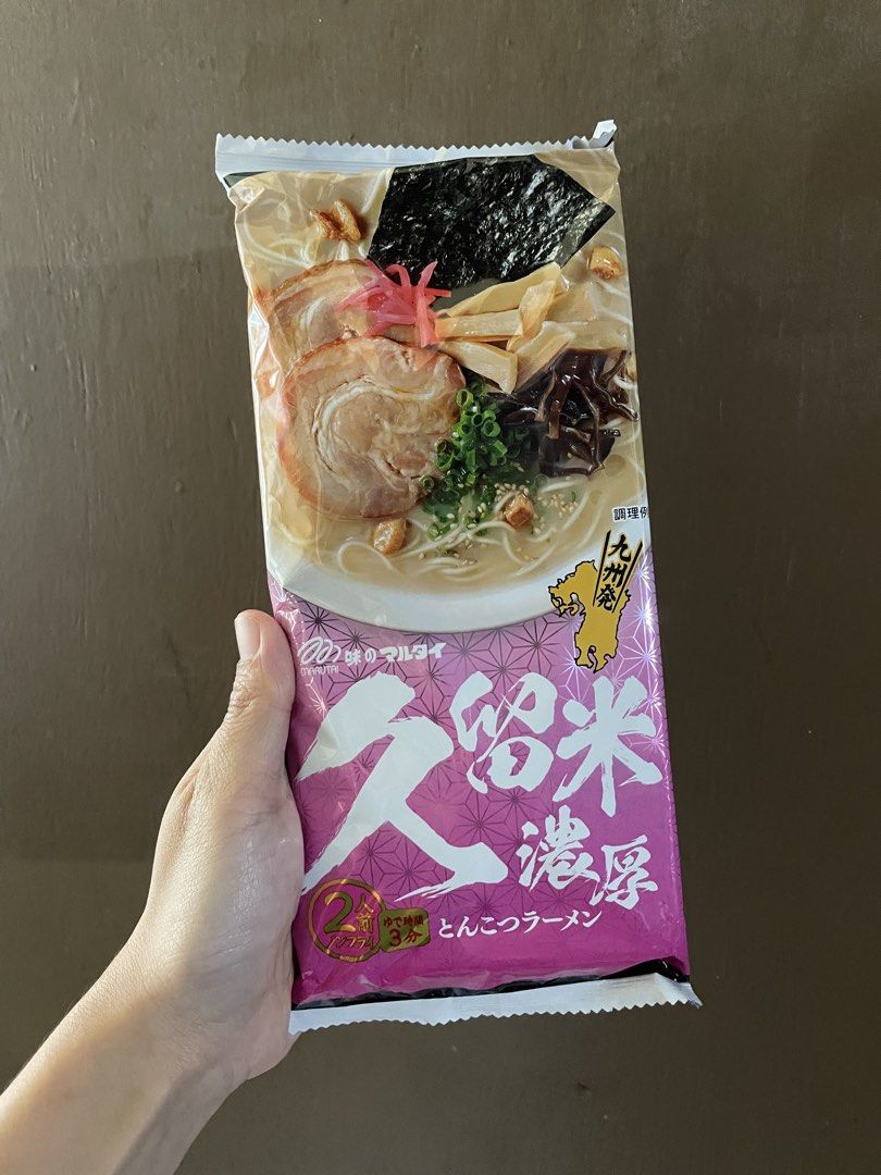 Marutai Kyushu Tonkotsu Ramen (Category: Packaged & Instant Food) located in Iriga City. Submitted by maanverg (Listing ID 1423659236, Image 1). Description: - Authentic Japanese ramen - Marutai Kyushu Tonkotsu Ramen - Rich tonkotsu broth - Includes delicious toppings - 2 servings per pack - Ready in 3 minutes.