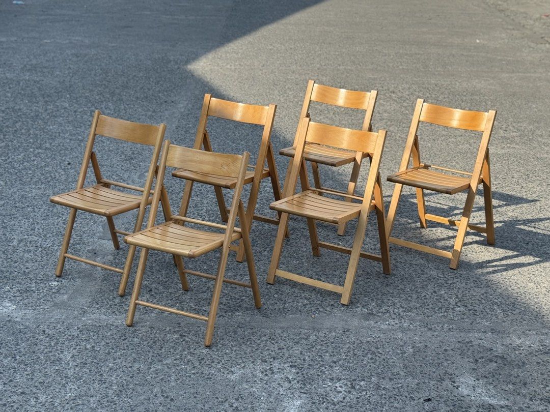 Muni Folding Wooden Chair (Category: Chairs) located in Bulacan. Submitted by rock_off.thriftshop.ph (Listing ID 1423684934, Image 3). Description: .