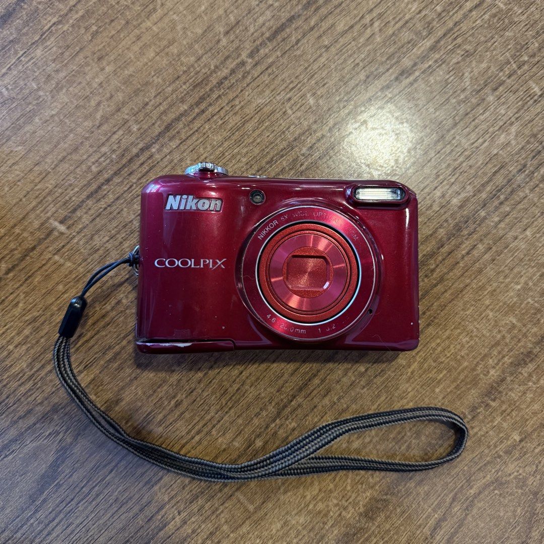 Nikon Coolpix L28 Digital Camera (Category: Cameras) located in Rizal. Submitted by nesuo (Listing ID 1423736732, Image 1). Description: Nikon Coolpix L28 Digital Camera - Fully functional - Ready to use! - 20.1 megapixels - All buttons are working - Flash is working - Image quality is sharp and crisp! not hazy or dreamy See here for more specifications: https://m.dpreview.com/products/nikon/compacts/nikon_cpl28 Issue: - The battery door is broke