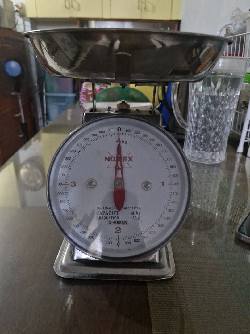 Nurex Mechanical Scale (Category: Health Monitors & Weighing Scales) located in Manila. Submitted by kingtlc (Listing ID 1423710670, Image 1). Description: - Nurex mechanical scale - 4 kg capacity - Stainless steel bowl - Clear, easy-to-read dial - Accurate measurements - Ideal for kitchen and small business.
