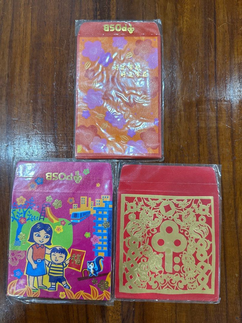 POSB Red Packets (All 3 packs), Hobbies & Toys, Stationery & Craft ...