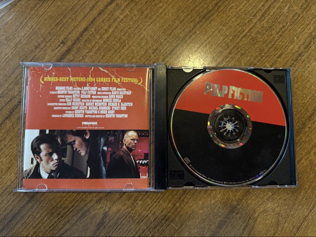 Pulp Fiction: Music From the Motion Picture CD (Category: CDs & DVDs) located in Rizal. Submitted by nesuo (Listing ID 1423739737, Image 3). Description: (Near-mint Condition) -Has a marker mark on the back Strictly no refunds or returns! Feel free to message me if you have any questions. MOP: Gcash, Maya, or PayPal Can meet up around Antipolo or Gateway Cubao. Also open for delivery (JNT or Lalamove) buyer should shoulder the shipping fee..