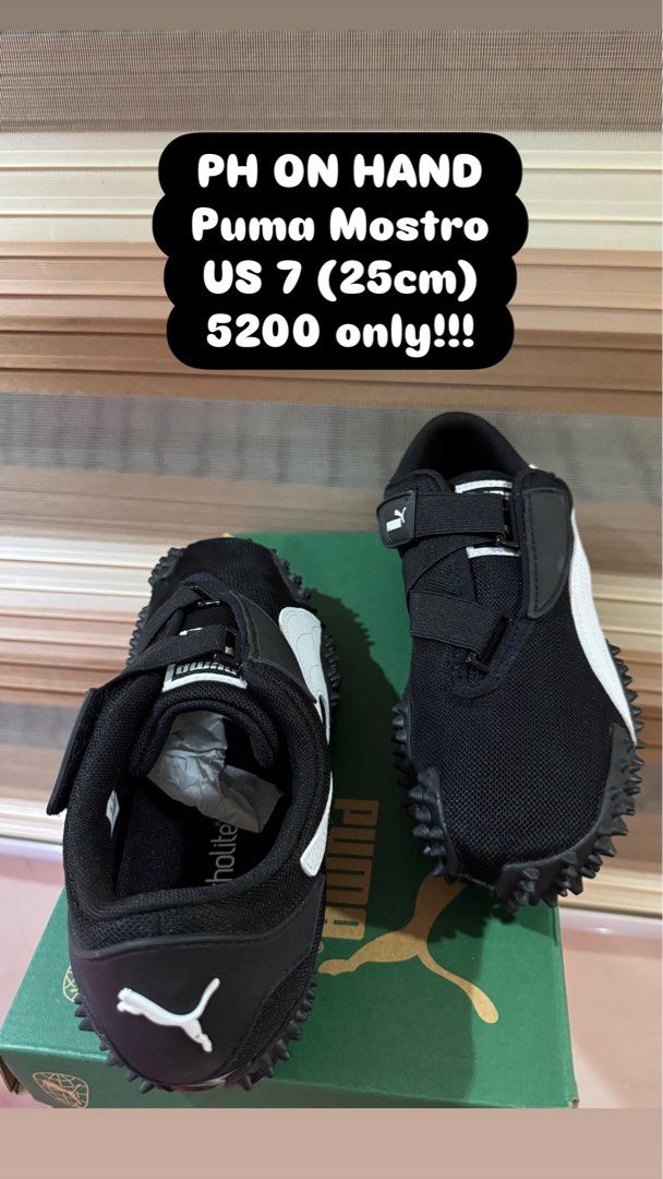 Puma Mostro Black (Category: Sneakers) located in Tarlac. Submitted by declutter_queen_e (Listing ID 1423737079, Image 1). Description: 25cm.