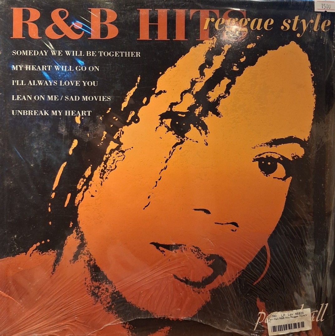 R&B Hits Reggae Style Vinyl Record (Category: Vinyls) located in Quezon City. Submitted by pooh_laa (Listing ID 1423670792, Image 1). Description: Vinyl record featuring R&B hits in reggae style. Includes tracks like "Someday We Will Be Together," "My Heart Will Go On," and "I'll Always Love You." The record is in its original packaging. The price tag shows 15.00. The record label is visible at the bottom..