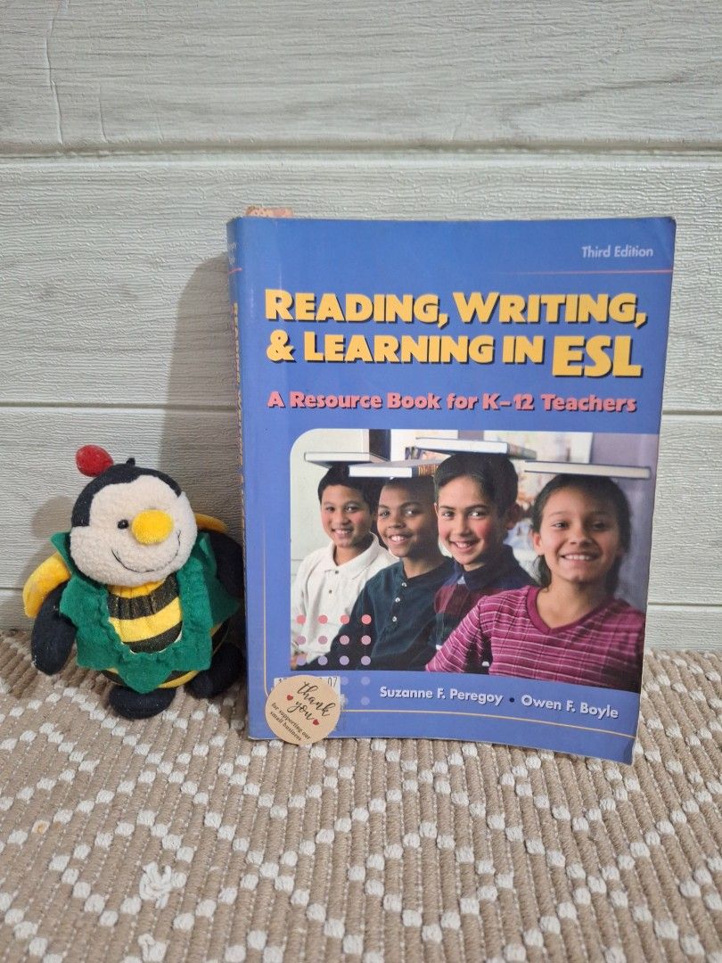 Reading, Writing, & Learning in ESL (Category: Textbooks) located in Naga. Submitted by bellebargainbox (Listing ID 1423623073, Image 1). Description: practical ESL book with lots of activ ities and strategies with some pen marks .
