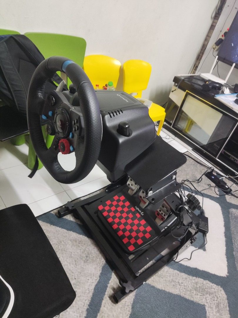 Set Lengkap Racing Simulator (Logitech G29 + Rig + Seat + Shifter ...