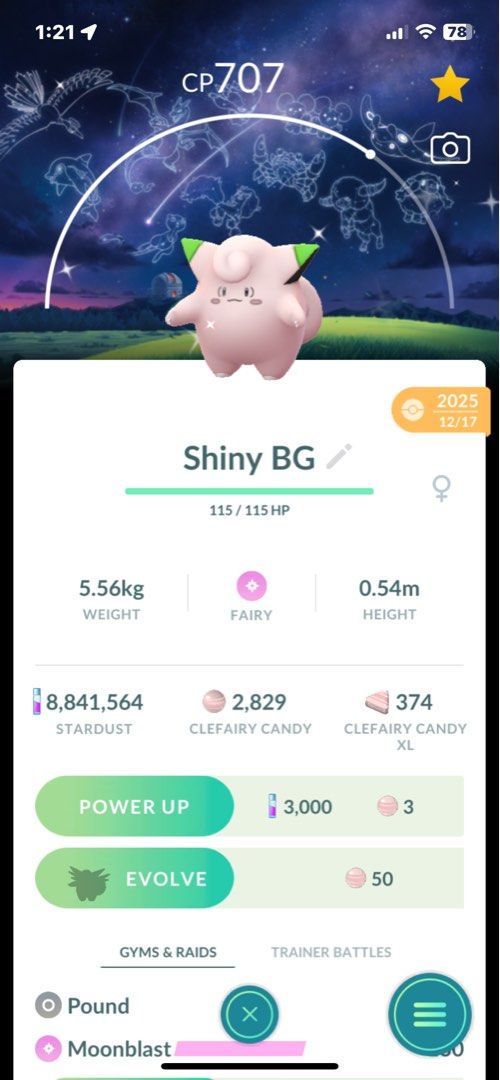 Special Shiny Clefairy Pokemon GO (Category: Nintendo) located in Manila. Submitted by filipinohero (Listing ID 1423770636, Image 1). Description: We can meet up or I can fly for remote trade .