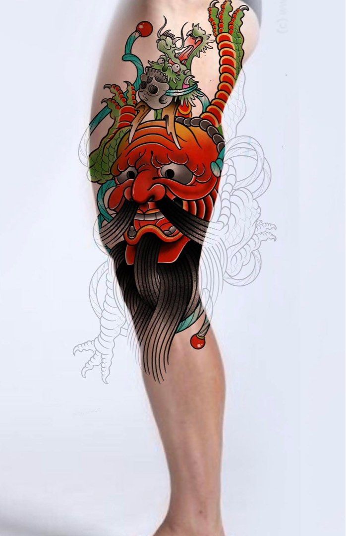 Tattoo Designs (Category: Art & Prints) located in Manila. Submitted by wagnal_tattoo6500 (Listing ID 1423662300, Image 3). Description: Looking for tattoo collectors.. DM if interested ☺️ - Temporary tattoo sleeves - Japanese-inspired designs: dragons, samurai masks, and more - Available in color and outline styles - Message me if interested!.