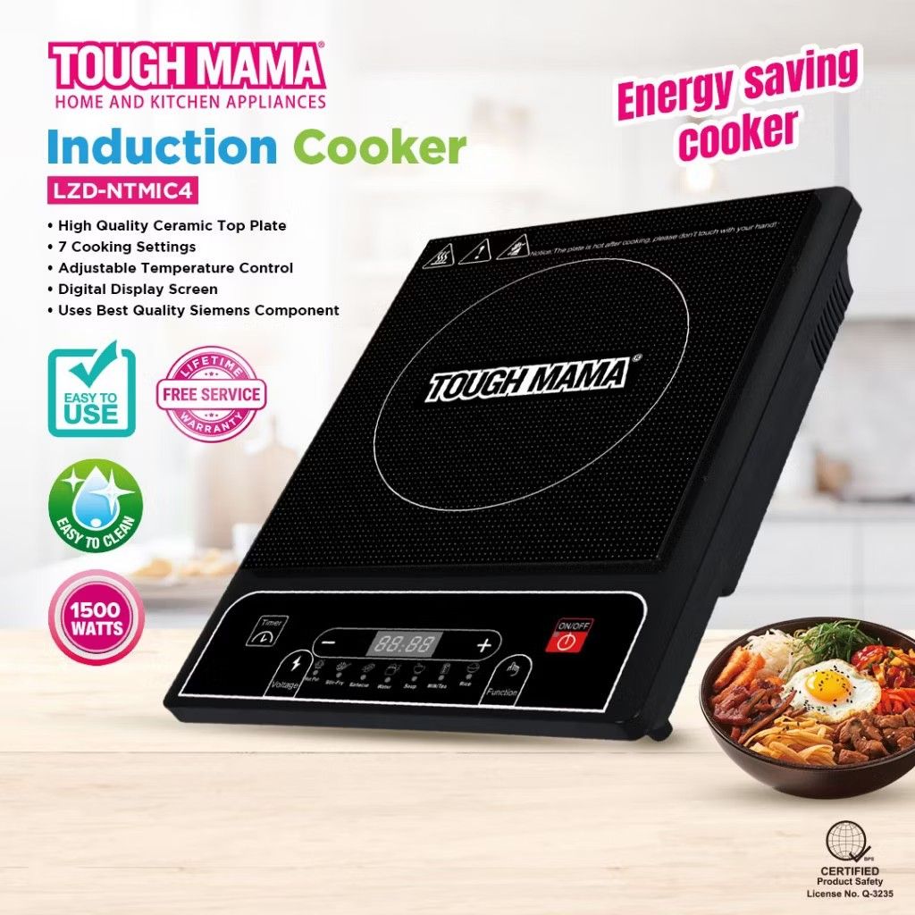Tough Mama Induction Cooker LZD-NTMIC4 (Category: Cookers) located in Bulacan. Submitted by emaieii (Listing ID 1423618845, Image 2). Description: Tough Mama Induction Cooker. Good for everyday cooking. PICK UP/ LALAMOVE MEYCAUAYAN AREA .