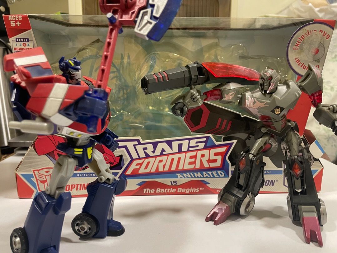 Transformers Animated collection (read desc.) (Category: Figurines & Statues) located in Taguig. Submitted by clonedbricks (Listing ID 1423651767, Image 3). Description: Selling my Transformers Animated collection! Figures are BIB! Very rare - Optimus Prime vs. Megatron 2-pack: ✅ P1,799 (BIB) - Waspinator: ✅ P2,999 (BIB, with freebie!) - Blurr: ✅ P3,499 (BIB w/ manual) - Samurai Prowl: ✅ P5,999 (BIB w/ manual) - Shockwave: ✅ P4,999 (BIB w/ manual