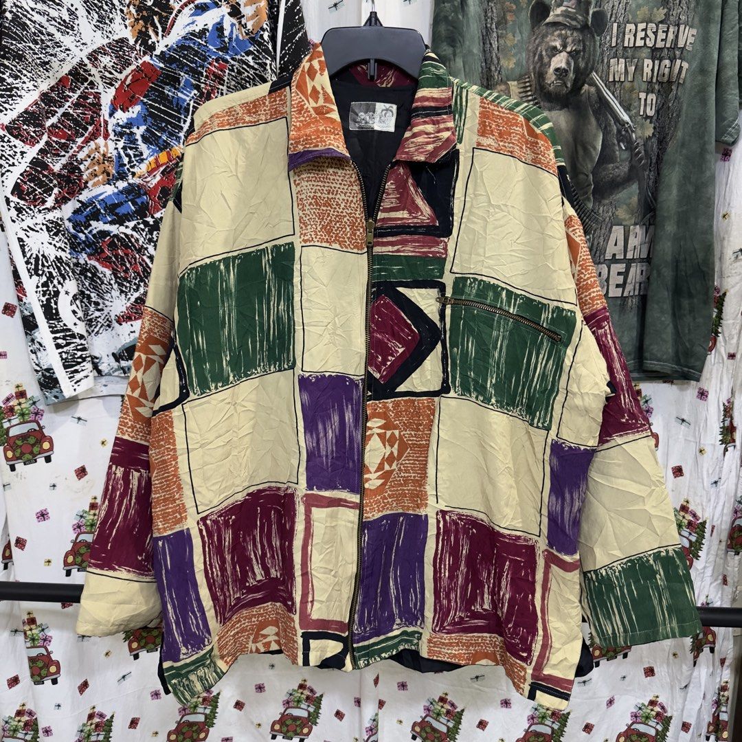 Vintage Patchwork Jacket (Category: Coats, Jackets and Outerwear) located in Baguio. Submitted by secondoption.ph (Listing ID 1423770605, Image 1). Description: length 28 width 26.