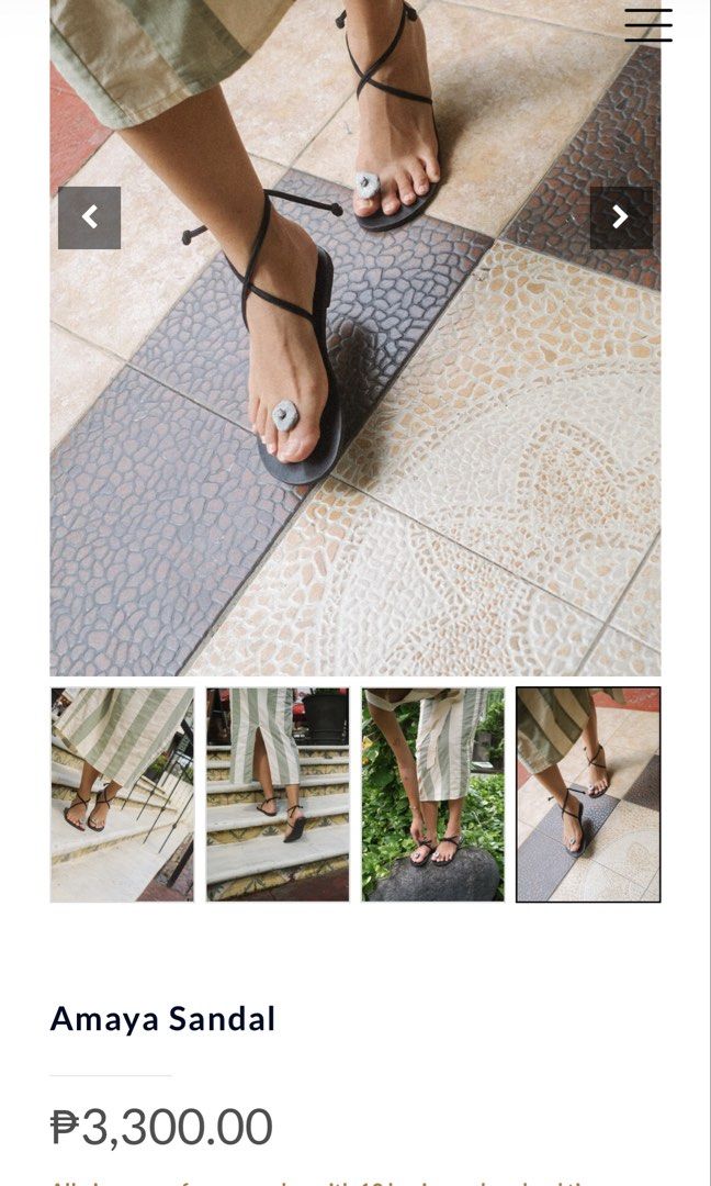 Wear Anika Amaya Sandals (Category: Flats & Sandals) located in Quezon City. Submitted by linengirl (Listing ID 1423701592, Image 2). Description: Original price is 3300 Size 7. I love them for a while but I need to size down. They’re so unique and can be worn multiple ways! No box or other inclusions. .
