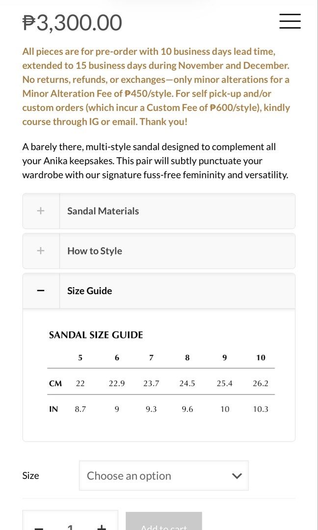 Wear Anika Amaya Sandals (Category: Flats & Sandals) located in Quezon City. Submitted by linengirl (Listing ID 1423701592, Image 3). Description: Original price is 3300 Size 7. I love them for a while but I need to size down. They’re so unique and can be worn multiple ways! No box or other inclusions. .