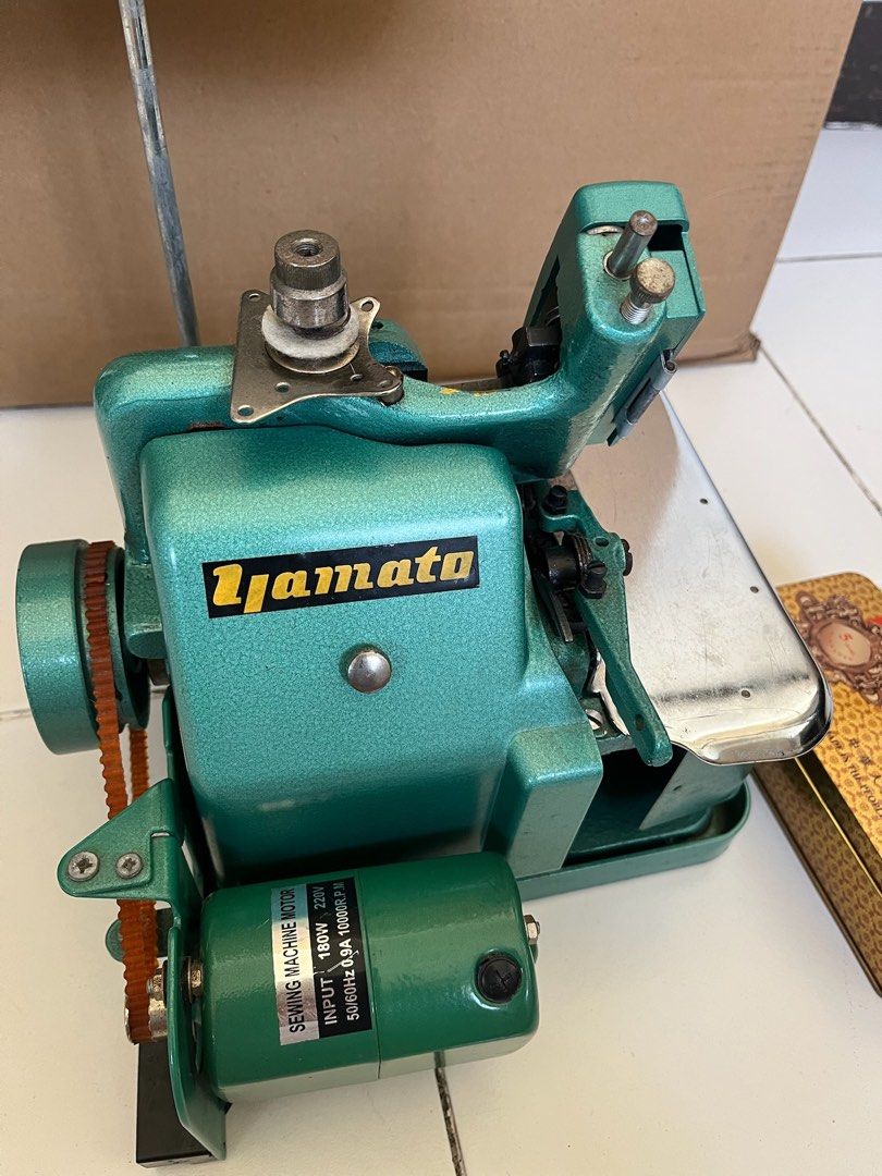 Yamato Industrial Overlock Sewing Machine (Category: Industrial Equipment) located in Muntinlupa City. Submitted by jrgnc (Listing ID 1423755746, Image 1). Description: Yamato Overlock Machine Model: GN1-6D - 3 thread overlock - with thread holder - with accessories/spare parts PM for video proof of machine in use. .