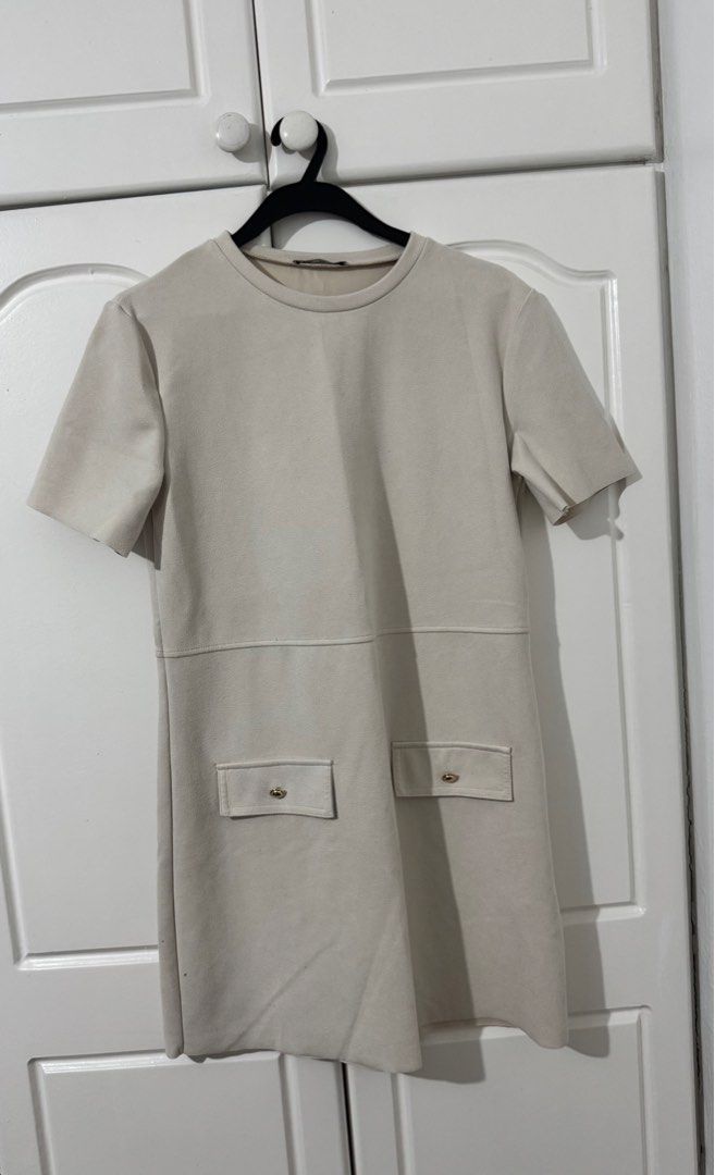 Zara Cream Dress (Category: Dresses) located in Pasig City. Submitted by ky_declutter (Listing ID 1423656407, Image 1). Description: - last price.