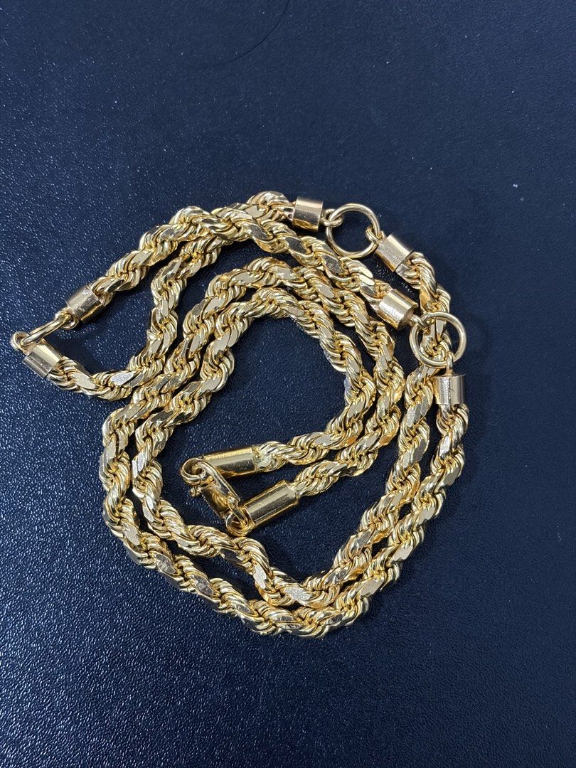 160 gram rope chain, Men's Fashion, Watches & Accessories, Jewelry on ...