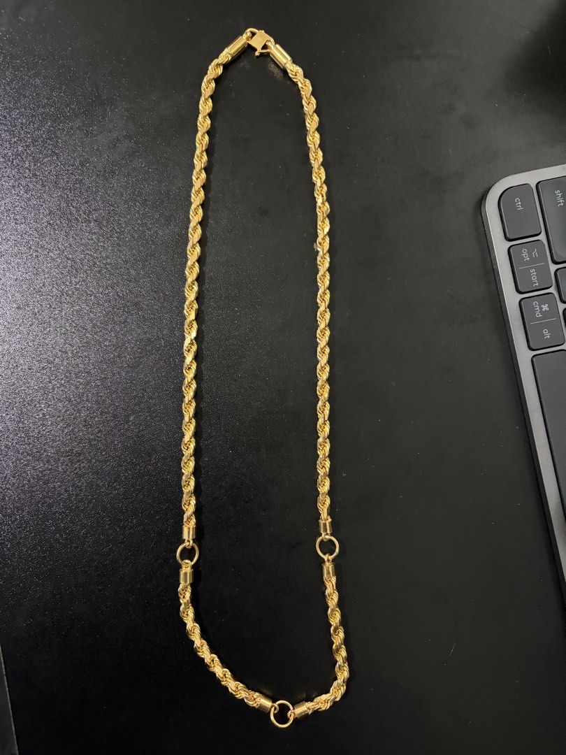 160 gram rope chain, Men's Fashion, Watches & Accessories, Jewelry on ...