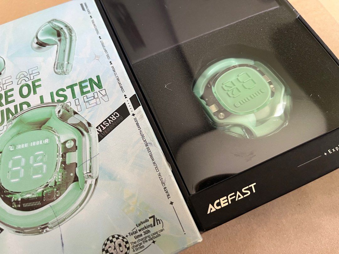 acefast wireless earbuds (Category: Earphones) located in Quezon City. Submitted by selinarey (Listing ID 1423914538, Image 3). Description: acefast wireless earbuds - brand new, just opened to check if working orig price 3490 mop gcash mod jnt sdd.