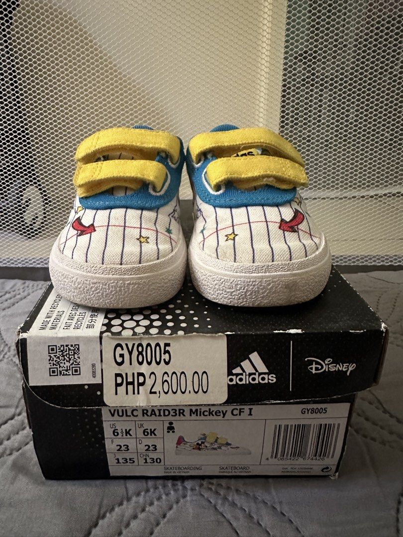 Adidas VULC RAID3R Mickey CF I (Category: Babies & Kids Fashion) located in Bulacan. Submitted by dyna01 (Listing ID 1423845159, Image 1). Description: .