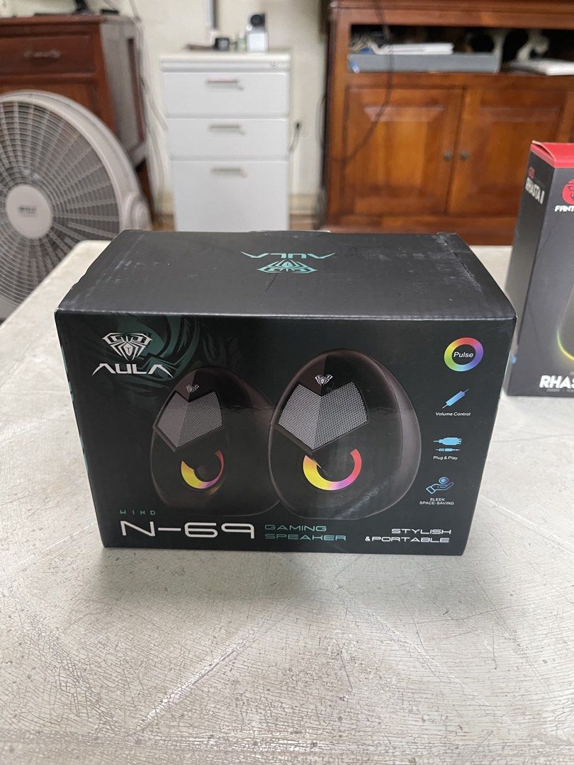 AULA N-69 Gaming Speaker (Category: Soundbars, Speakers & Amplifiers) located in Manila. Submitted by lleyton26 (Listing ID 1423807515, Image 1). Description: Brand New Sealed, never Opened SRP: .