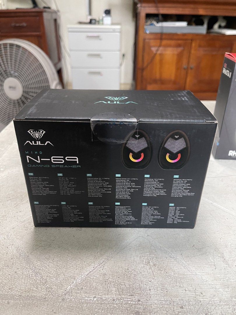 AULA N-69 Gaming Speaker (Category: Soundbars, Speakers & Amplifiers) located in Manila. Submitted by lleyton26 (Listing ID 1423807515, Image 3). Description: Brand New Sealed, never Opened SRP: .