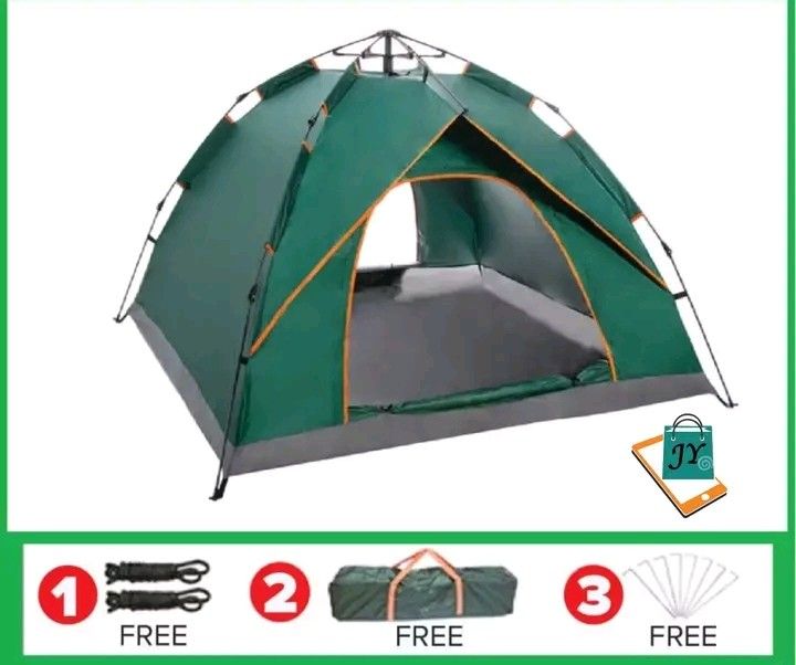 Automatic Camping Tent (Category: Hiking & Camping) located in Manila. Submitted by micoooy (Listing ID 1423829822, Image 3). Description: 4 Person - 1500 6 Person - 1800.