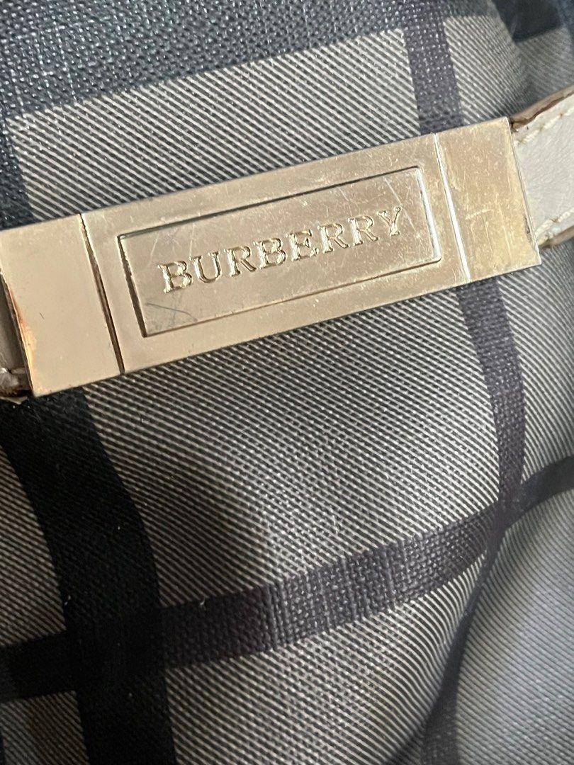 Burberry Tote Bag with sling (Category: Luxury Bags & Wallets) located in Quezon City. Submitted by bebegaze (Listing ID 1423819662, Image 3). Description: Burberry blue label bag. With signs of use since preloved. .