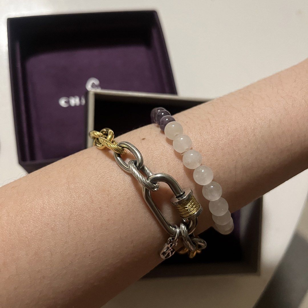 Charriol Geneva Bracelet (Category: Bracelets) located in Makati City. Submitted by sixelaa (Listing ID 1423843228, Image 3). Description: - Authentic Charriol Geneva bracelet - Silver and gold-tone chain design - Includes original box - Includes warranty card - Secure clasp closure - Perfect for everyday or special occasions Rfs: need funds.