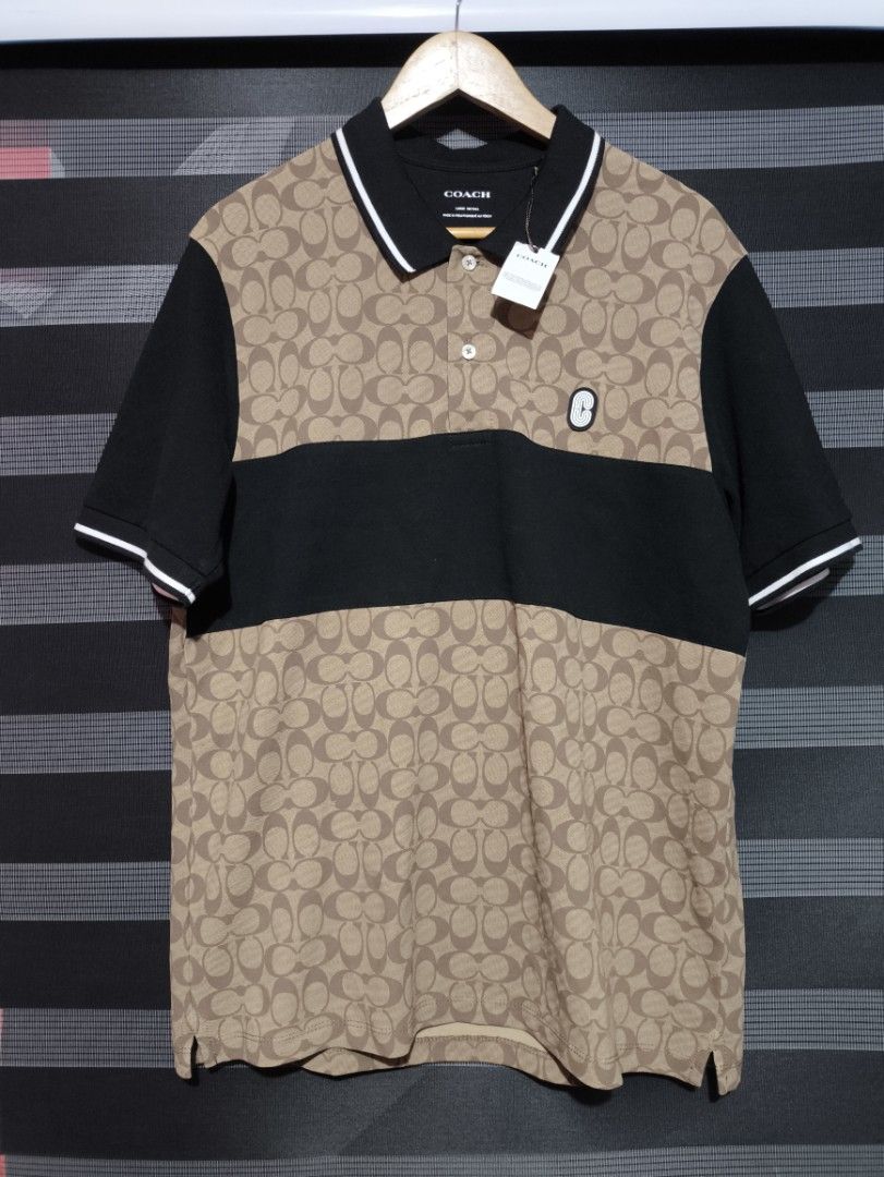 Coach Polo Shirt (Category: Tshirts & Polo Shirts ) located in Manila. Submitted by joshramly (Listing ID 1423863586, Image 1). Description: Coach Monogram Brown Polo Size Large Brand New 5500 slightly nego Meet up Sm San Lazaro .