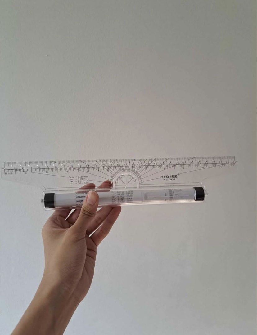 CoKai Parallel Ruler (Category: Stationery & School Supplies) located in Taguig. Submitted by chaebrulee (Listing ID 1423951303, Image 2). Description: - Brand new CoKai parallel ruler - Bought for 150.