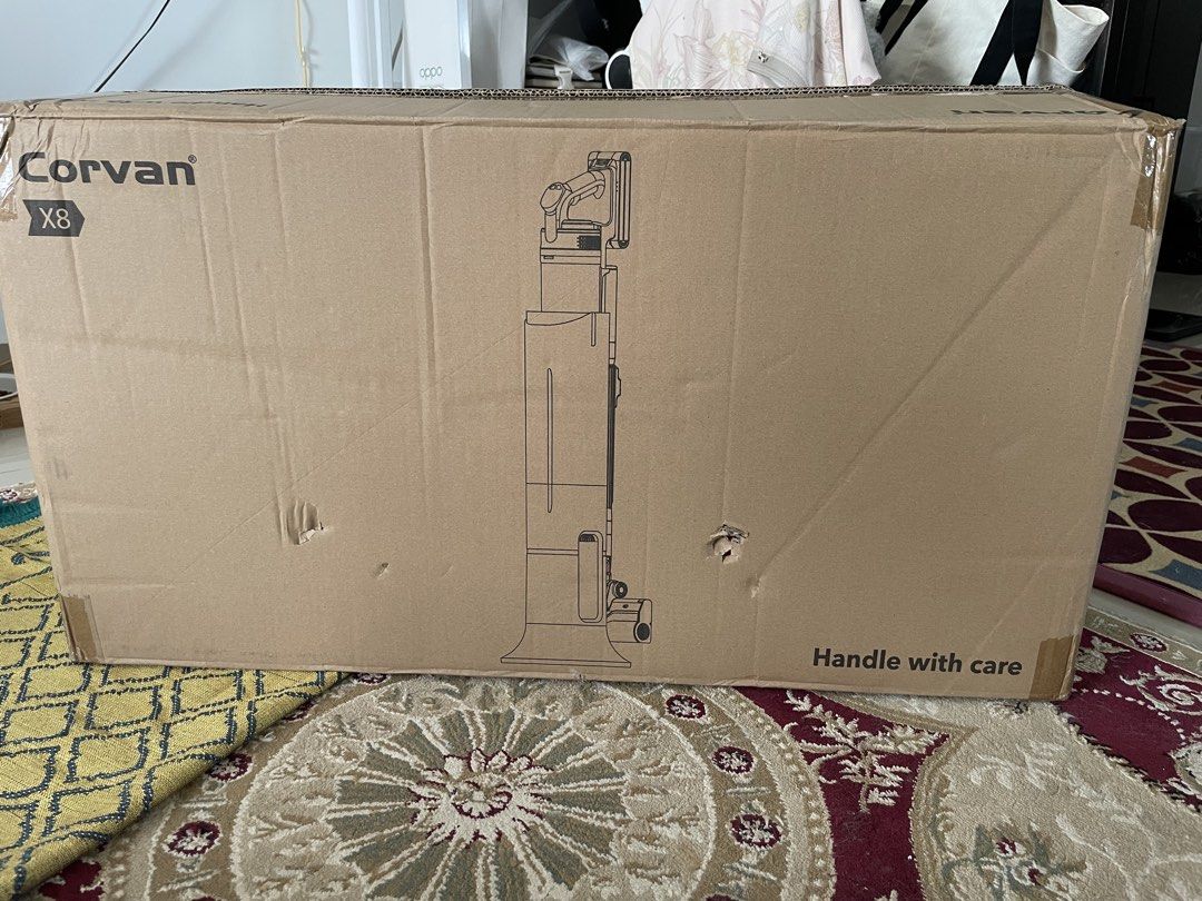 Corvan X8 (Category: Vacuum Cleaner & Housekeeping) located in Nilai. Submitted by abx5312 (Listing ID 1422551513, Image 2). Description: Corvan X8 bought in June 2025 BIB (back in box) cleaned and washed Self cleaning station and steam mop is the best feature. Comes with full box if requested. Can check for more details in sopee or website All accessories from the box included except for 2 dust bags, already used. Mop never used. Selling because